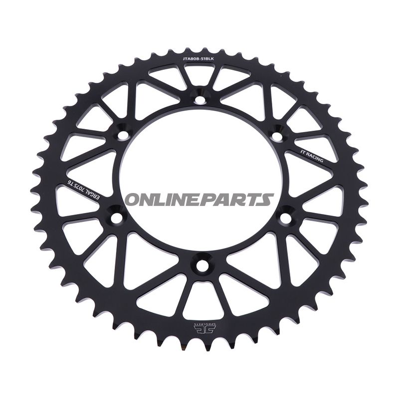 Rear Sprocket Aluminium 51 Tooth Pitch 520 Blackjt Inner Diameter 126 Bolt Spacing 146