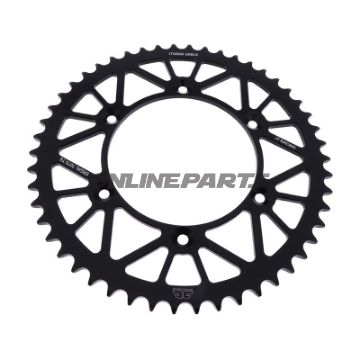 Rear Sprocket Aluminium 50 Tooth Pitch 520 Blackjt Inner Diameter 126 Bolt Spacing 146
