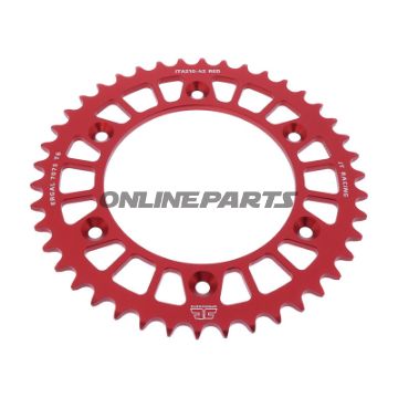 Rear Sprocket Aluminium 42 Tooth Pitch 520 Redjt Inner Diameter 125 Bolt Spacing 153