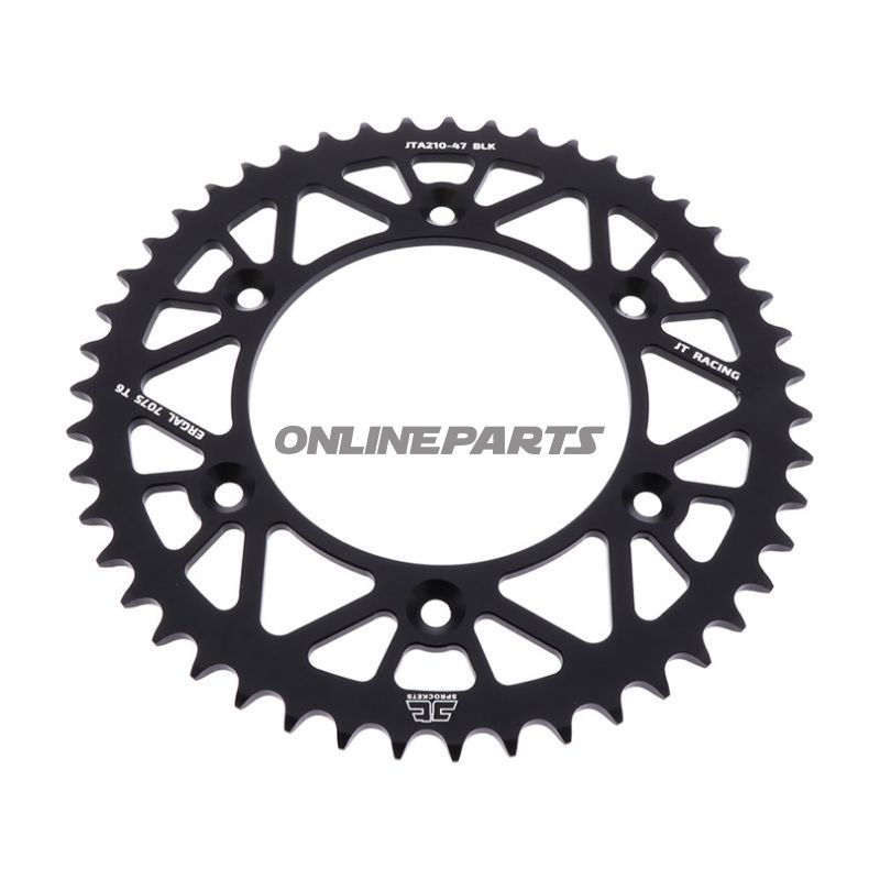 Rear Sprocket Aluminium 47 Tooth Pitch 520 Blackjt Inner Diameter 125 Bolt Spacing 153