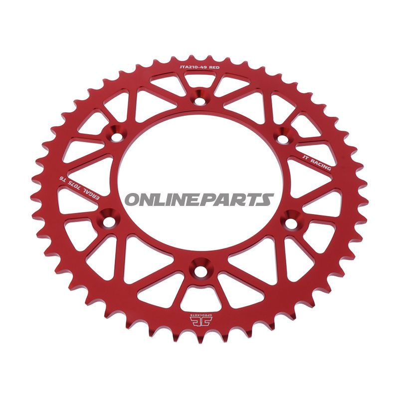 Rear Sprocket Aluminium 49 Tooth Pitch 520 Redjt Inner Diameter 125 Bolt Spacing 153
