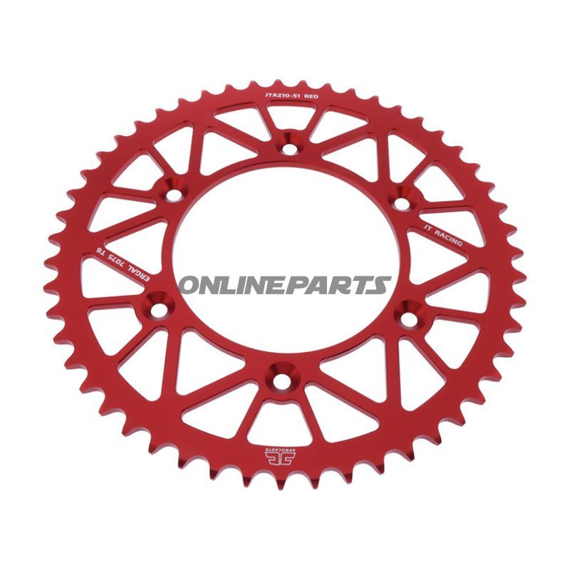 Rear Sprocket Aluminium 51 Tooth Pitch 520 Redjt Inner Diameter 125 Bolt Spacing 153