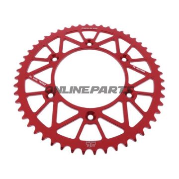Rear Sprocket Aluminium 52 Tooth Pitch 520 Redjt Inner Diameter 125 Bolt Spacing 153