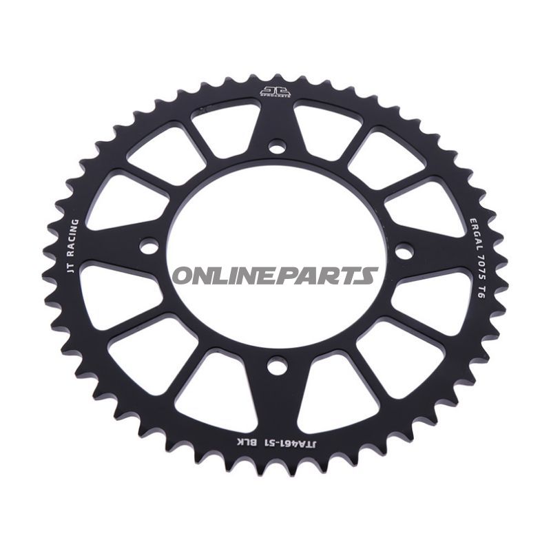 Rear Sprocket Aluminium 51 Tooth Pitch 420 Blackjt Inner Diameter 100 Bolt Spacing 116