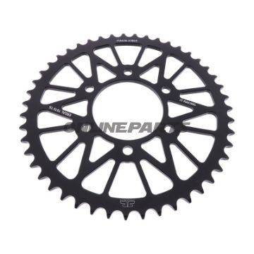 Rear Sprocket Aluminium 47 Tooth Pitch 520 Blackjt Inner Diameter 080 Bolt Spacing 104