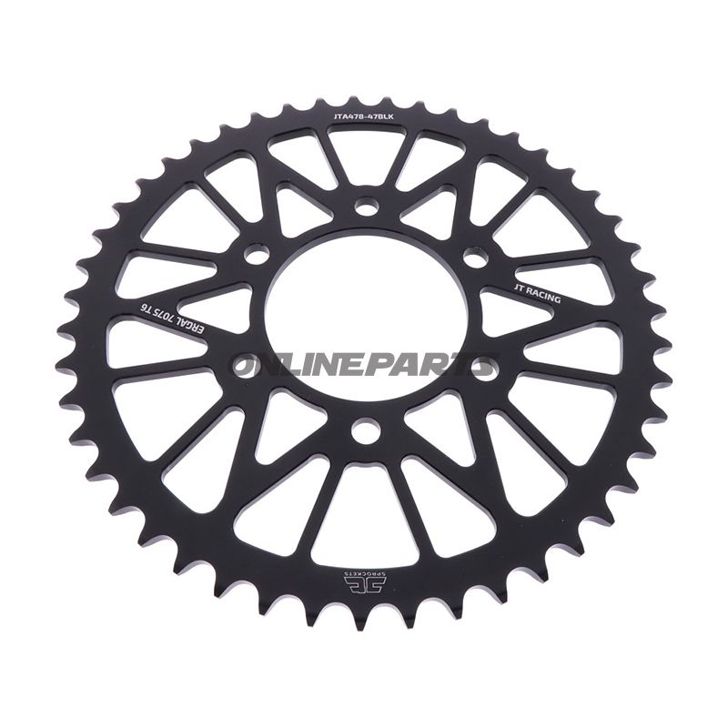 Rear Sprocket Aluminium 47 Tooth Pitch 520 Blackjt Inner Diameter 080 Bolt Spacing 104