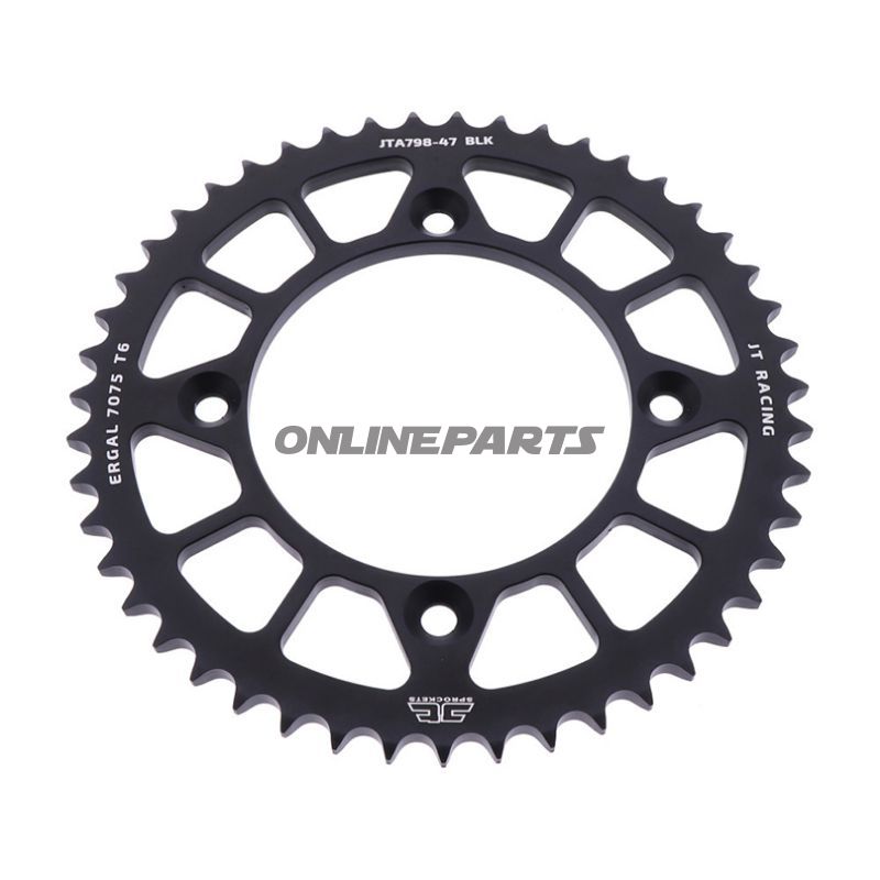 Rear Sprocket Aluminium 47 Tooth Pitch 428 Blackinner Diameter 100 Bolt Spacing 120