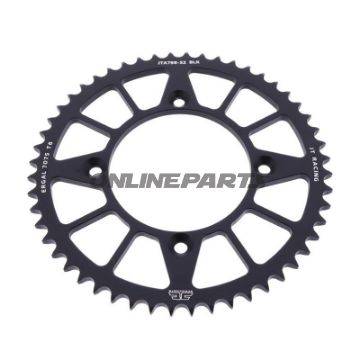 Rear Sprocket Aluminium 52 Tooth Pitch 428 Blackinner Diameter 100 Bolt Spacing 120