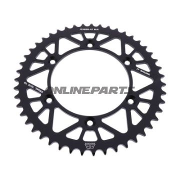 Rear Sprocket Aluminium 47 Tooth Pitch 520 Blackjt Inner Diameter 126 Bolt Spacing 146