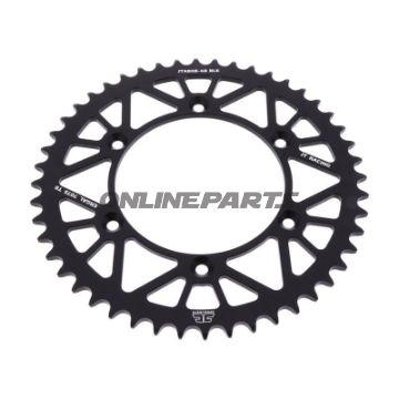Rear Sprocket Aluminium 48 Tooth Pitch 520 Blackjt Inner Diameter 126 Bolt Spacing 146