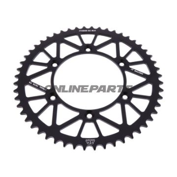 Rear Sprocket Aluminium 52 Tooth Pitch 520 Blackjt Inner Diameter 126 Bolt Spacing 146
