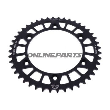 Rear Sprocket Aluminium 44 Tooth Pitch 520 Blackjt Inner Diameter 136 Bolt Spacing 156
