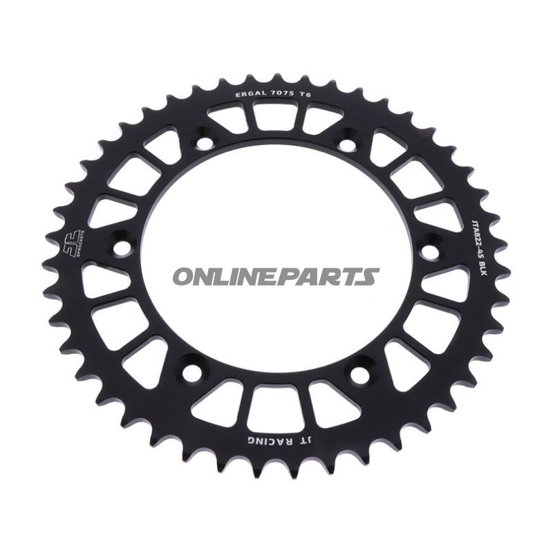 Rear Sprocket Aluminium 45 Tooth Pitch 520 Blackjt Inner Diameter 136 Bolt Spacing 156
