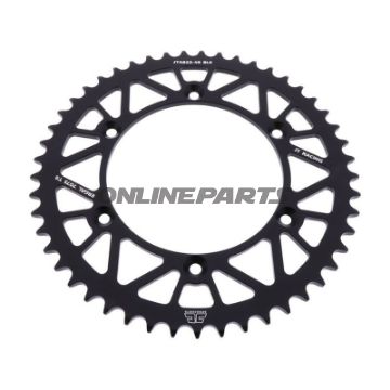 Rear Sprocket Aluminium 49 Tooth Pitch 520 Blackjt Inner Diameter 136 Bolt Spacing 156