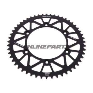 Rear Sprocket Aluminium 52 Tooth Pitch 520 Blackjt Inner Diameter 136 Bolt Spacing 156