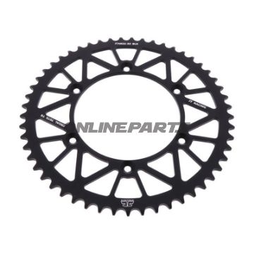 Rear Sprocket Aluminium 53 Tooth Pitch 520 Blackjt Inner Diameter 136 Bolt Spacing 156