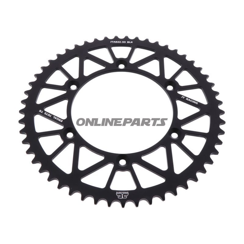 Rear Sprocket Aluminium 53 Tooth Pitch 520 Blackjt Inner Diameter 136 Bolt Spacing 156