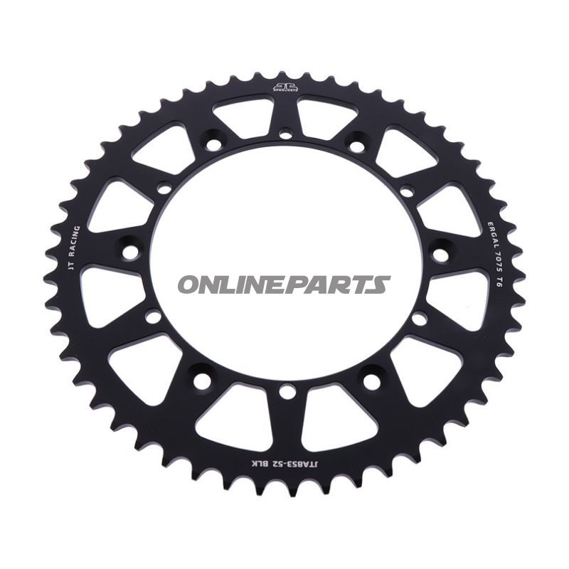 Rear Sprocket Aluminium 53 Tooth Pitch 520 Blackjt Inner Diameter 152 Bolt Spacing 175