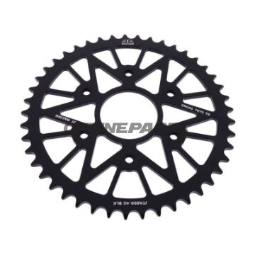 Rear Sprocket Aluminium 45 Tooth Pitch 520 Blackinner Diameter 063 Bolt Spacing 110