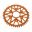 Rear Sprocket Aluminium 45 Tooth Pitch 520 Orangeinner Diameter 063 Bolt Spacing 110