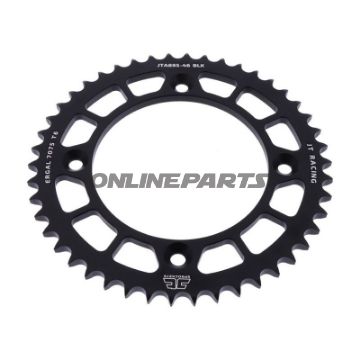 Rear Sprocket Aluminium 46 Tooth Pitch 428 Blackjt Inner Diameter 110 Bolt Spacing 132