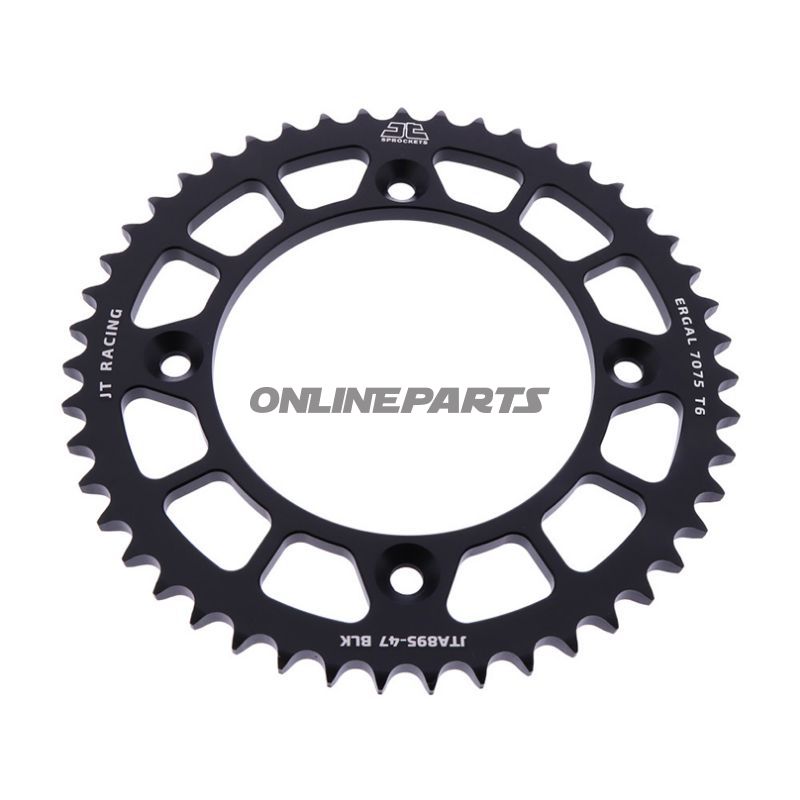 Rear Sprocket Aluminium 47 Tooth Pitch 428 Blackjt Inner Diameter 110 Bolt Spacing 132