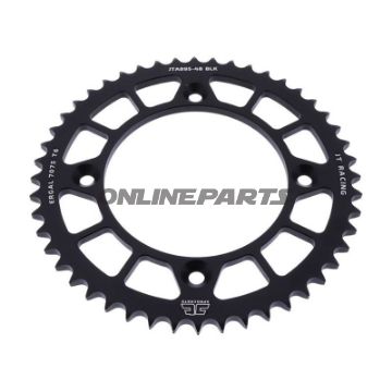 Rear Sprocket Aluminium 48 Tooth Pitch 428 Blackjt Inner Diameter 110 Bolt Spacing 132