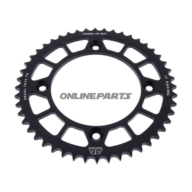 Rear Sprocket Aluminium 48 Tooth Pitch 428 Blackjt Inner Diameter 110 Bolt Spacing 132