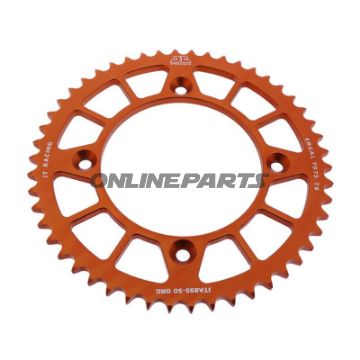 Rear Sprocket Aluminium 50 Tooth Pitch 428 Orangejt Inner Diameter 110 Bolt Spacing 132