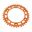Rear Sprocket Aluminium 38 Tooth Pitch 520 Orangejt Inner Diameter 125 Bolt Spacing 150