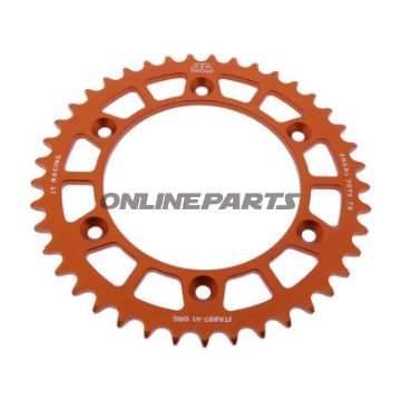 Rear Sprocket Aluminium 41 Tooth Pitch 520 Orangejt Inner Diameter 125 Bolt Spacing 150