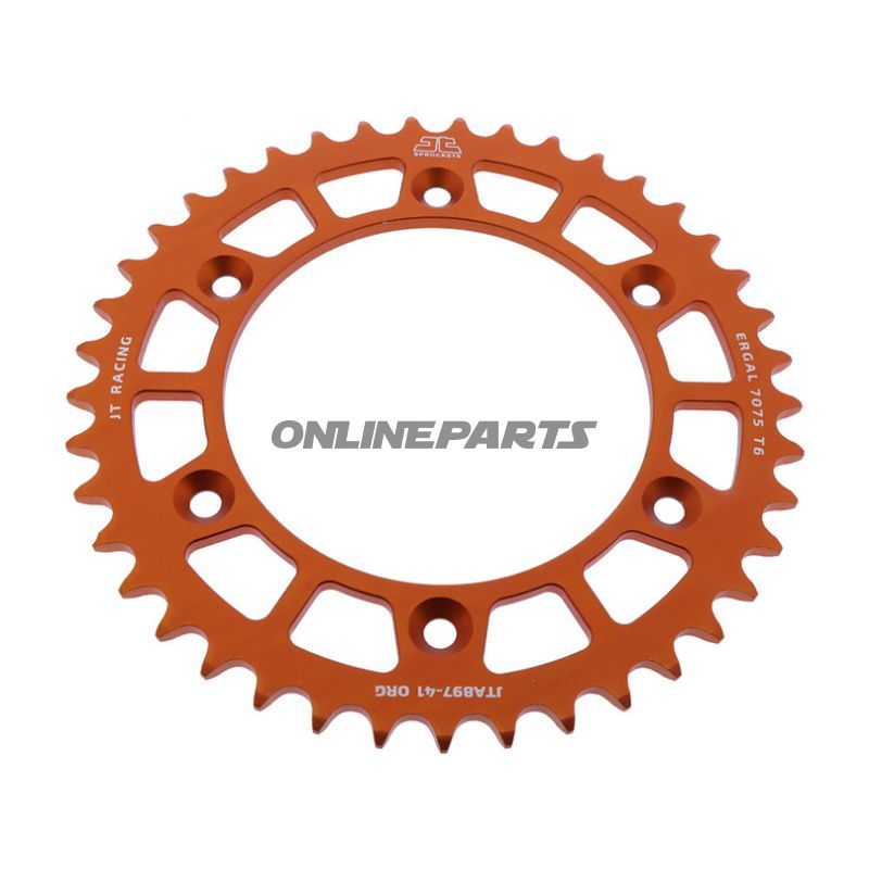 Rear Sprocket Aluminium 41 Tooth Pitch 520 Orangejt Inner Diameter 125 Bolt Spacing 150