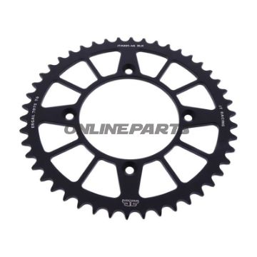 Rear Sprocket Aluminium 46 Tooth Pitch 520 Blackjt Inner Diameter 110 Bolt Spacing 135
