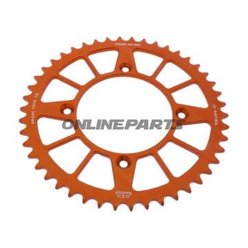 Rear Sprocket Aluminium 46 Tooth Pitch 520 Orangejt Inner Diameter 110 Bolt Spacing 135