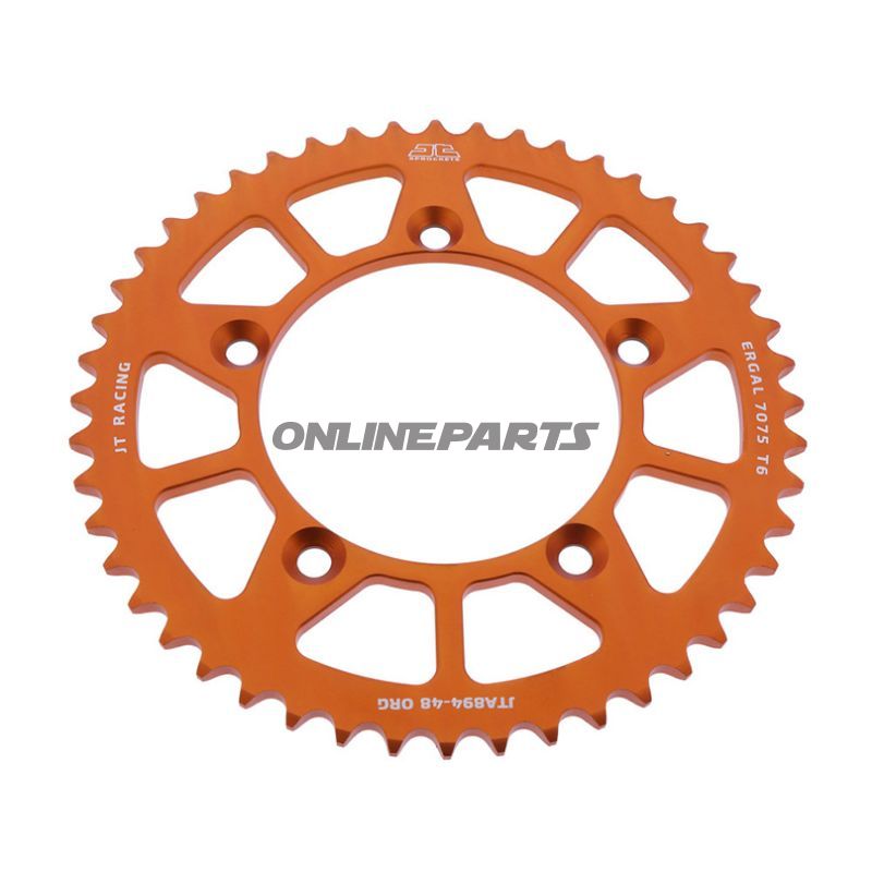 Rear Sprocket Aluminium 48 Tooth Pitch 420 Orangejt Inner Diameter 098 Bolt Spacing 115