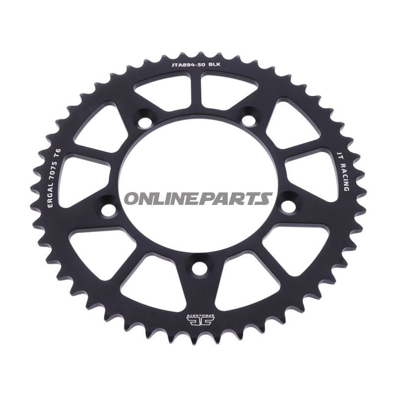 Rear Sprocket Aluminium 50 Tooth Pitch 420 Blackjt Inner Diameter 098 Bolt Spacing 115