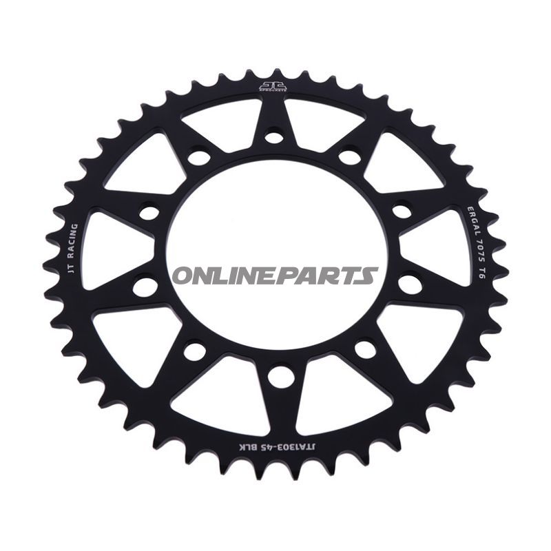 Rear Sprocket Aluminium 45 Tooth Pitch 520 Blackjt Inner Diameter 112 Bolt Spacing 138