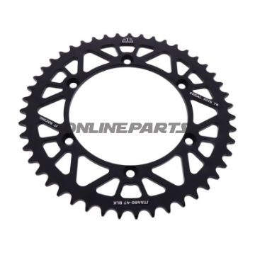 Rear Sprocket Aluminium 47 Tooth Pitch 520 Blackjt Inner Diameter 134 Bolt Spacing 150