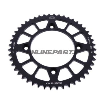 Rear Sprocket Aluminium 48 Tooth Pitch 428 Blackjt Inner Diameter 100 Bolt Spacing 120