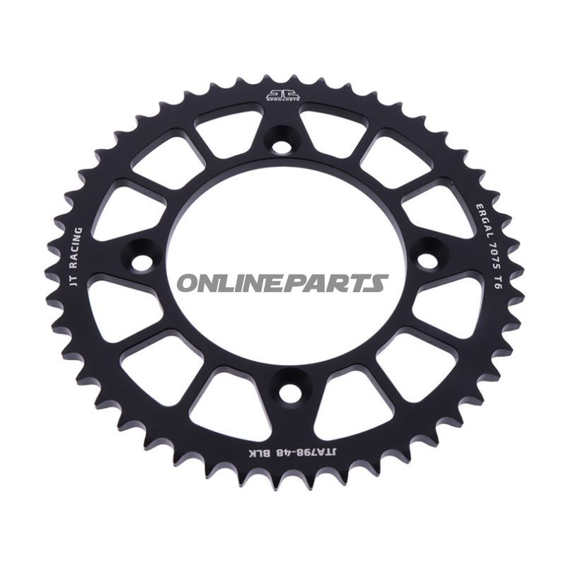 Rear Sprocket Aluminium 48 Tooth Pitch 428 Blackjt Inner Diameter 100 Bolt Spacing 120