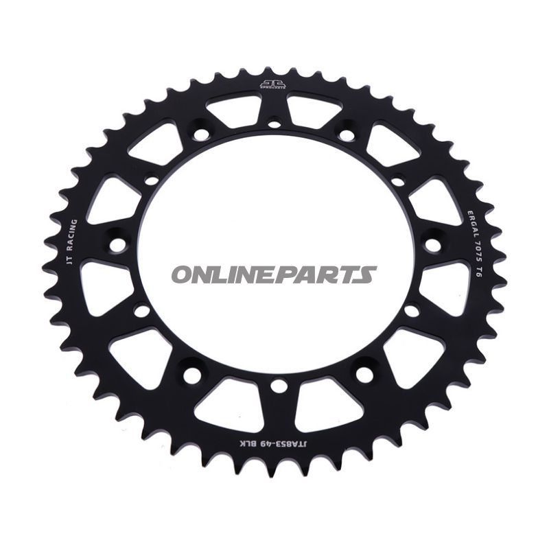 Rear Sprocket Aluminium 49 Tooth Pitch 520 Blackjt Inner Diameter 152 Bolt Spacing 175