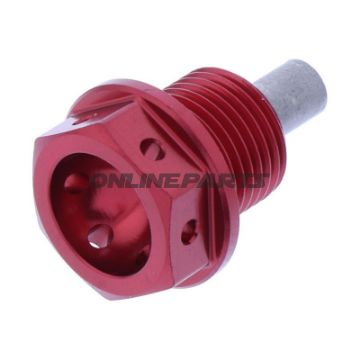 Sump Bolt Magnetic Boltm14x1.25Mm 12Mm Alu Rac Red