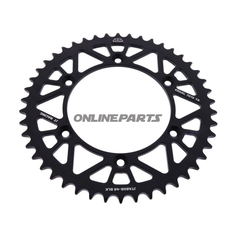 Rear Sprocket Aluminium 46 Tooth Pitch 520 Blackjt Inner Diameter 126 Bolt Spacing 146