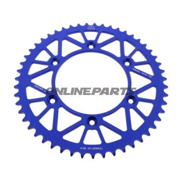 Rear Sprocket Aluminium 51 Tooth Pitch 520 Bluejt Inner Diameter 125 Bolt Spacing 150