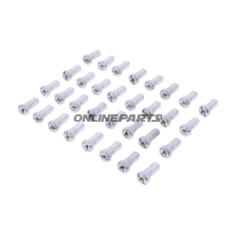 Spoke Nipple Kit Front36 Piece Alu Silver