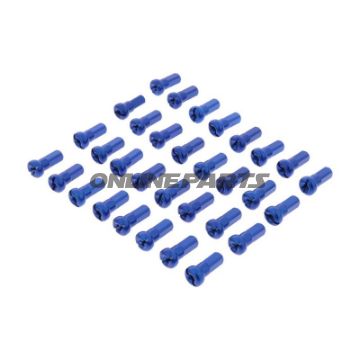 Spoke Nipple Kit Front36 Piece Alu Blue