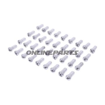 Spoke Nipple Kit Rear36 Piece Alu Silver
