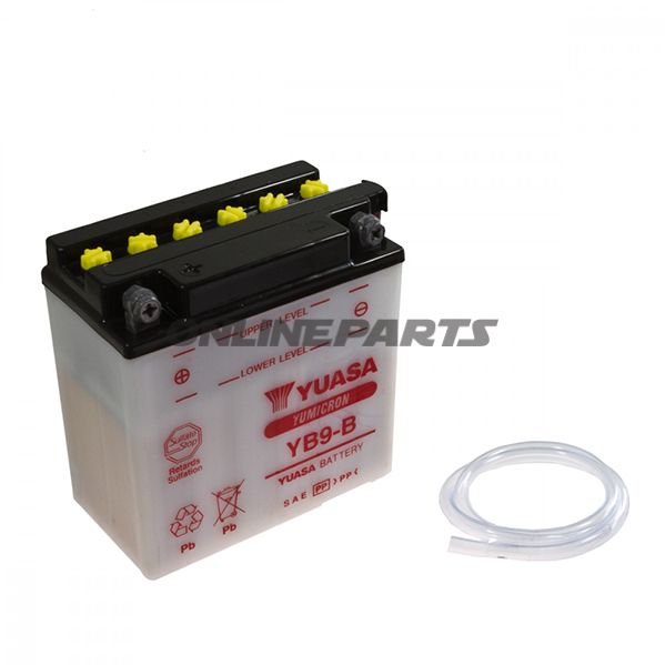 Yuasa Batteri Yb9-Bexcluding Acid