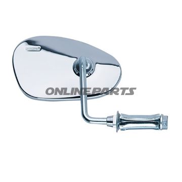 Spejl Oval Chrom, Højreright Hand