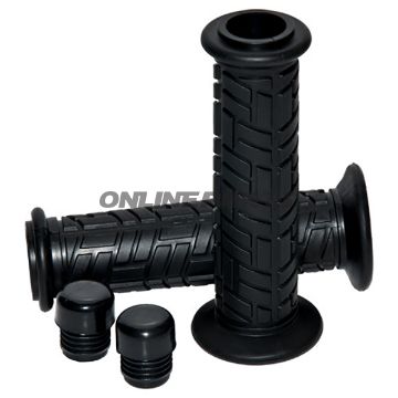 Garlindo Standard Håndtag, Sorted=22Mm L=130Mm Open End C/W End Caps